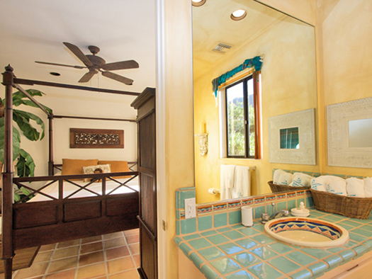 second bedroom and bathroom