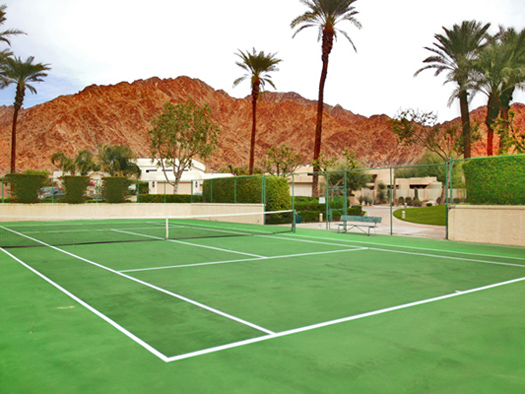 private tennis court exclusively for Enclave residents and guests