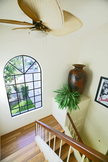 Entrance to upper level