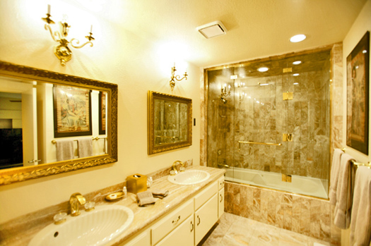 Master marble bathroom 