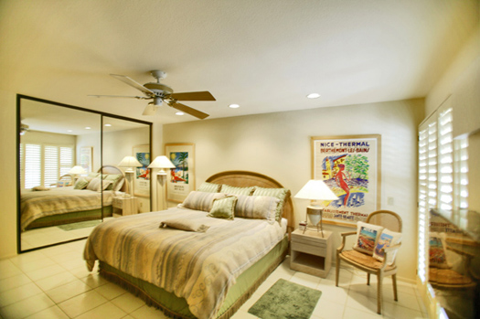 Master bedroom suite with fireplace 