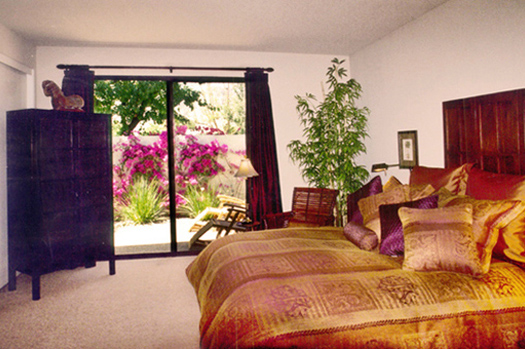 second bedroom suite, queen, with garden outlook